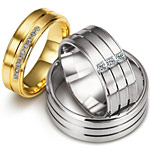 aranyozott ezüst karikagyűrű